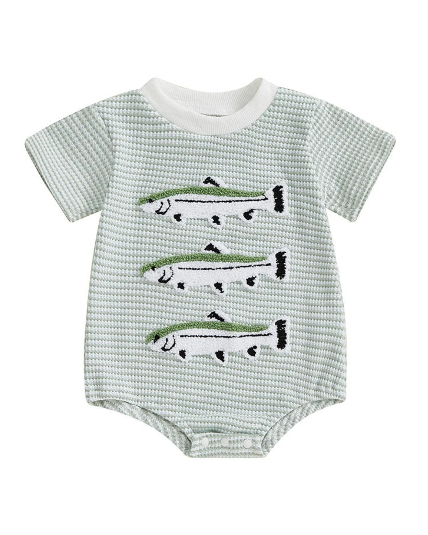 Striped Romper with Cute Animal