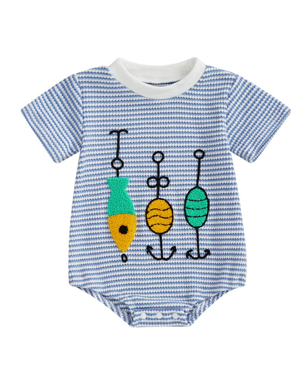 Striped Romper with Cute Animal