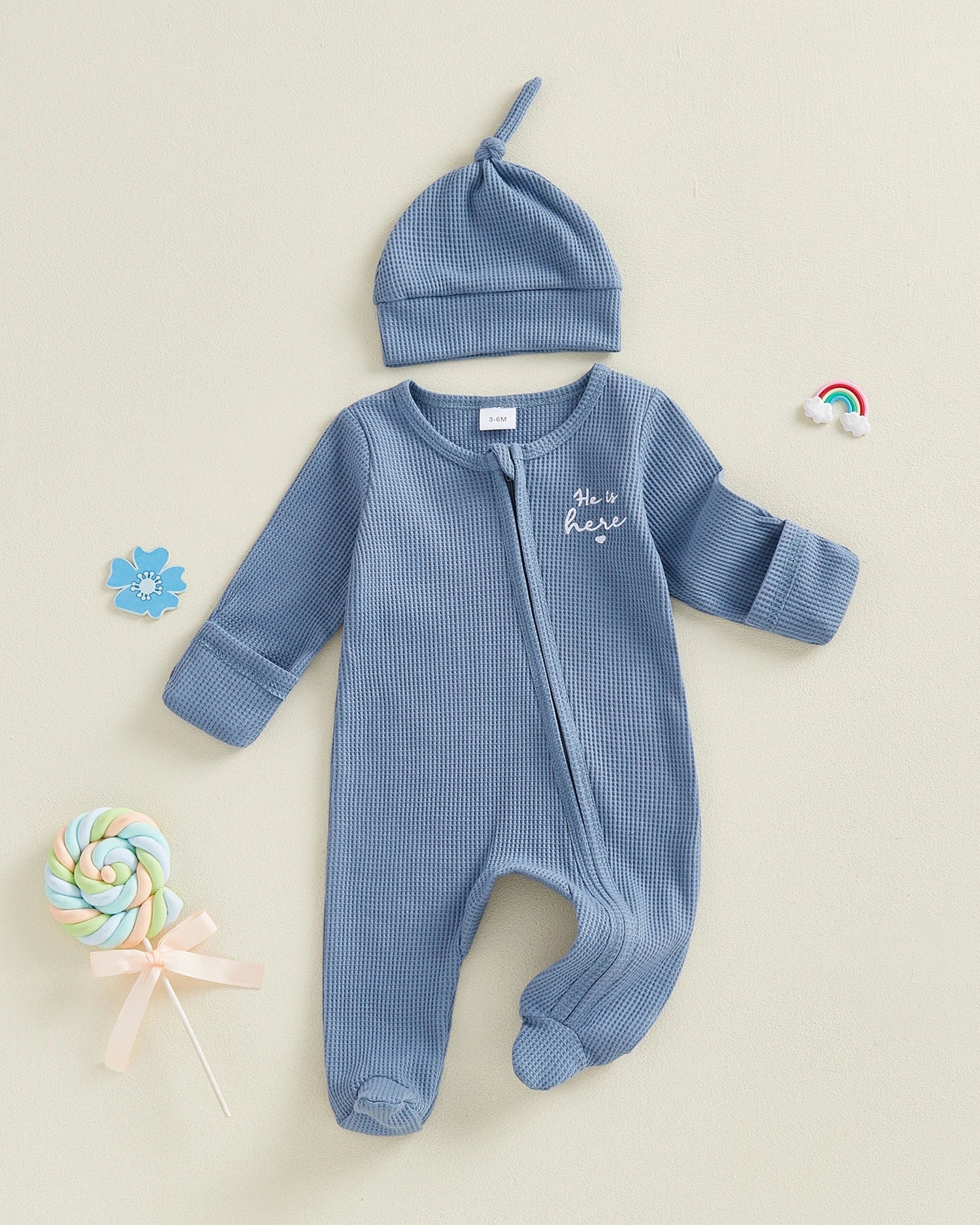 Baby Footed Romper Set